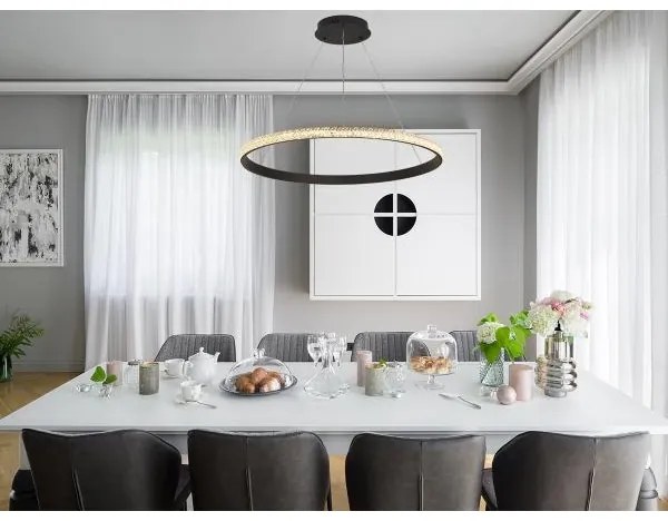 Lampadario a sospensione con filo LED dimmerabile LED/55W/230V 3000-6500K + telecomando