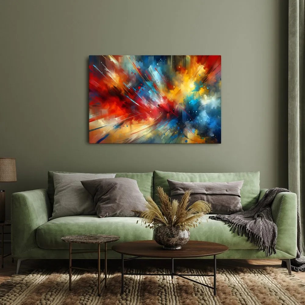Quadro su tela – Esplosione di energia colorata