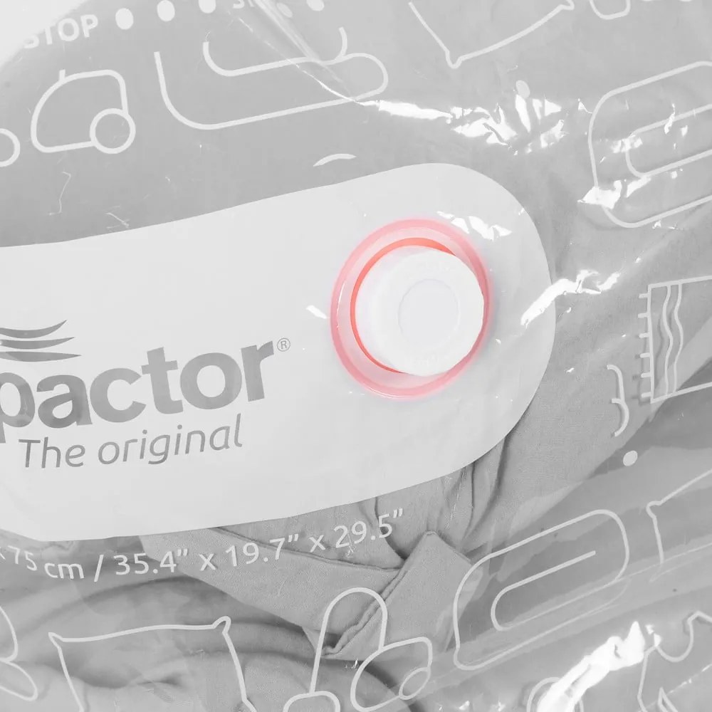 Organizer per vestiti sottovuoto/rinforzato in tessuto 65x50x15,5 cm Life – Compactor