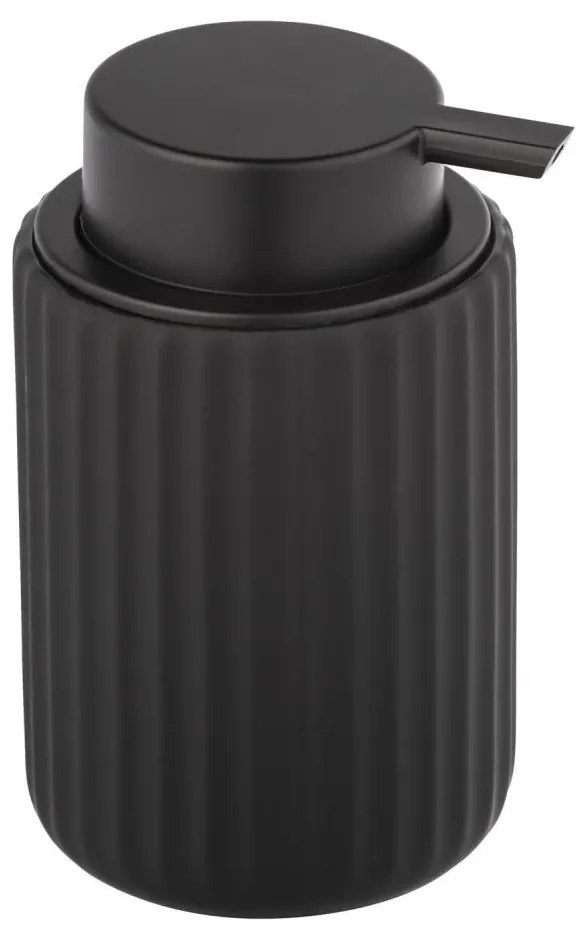 WENKO 24804100 - Dispenser per sapone BELLUNO 8x13,5 cm nero