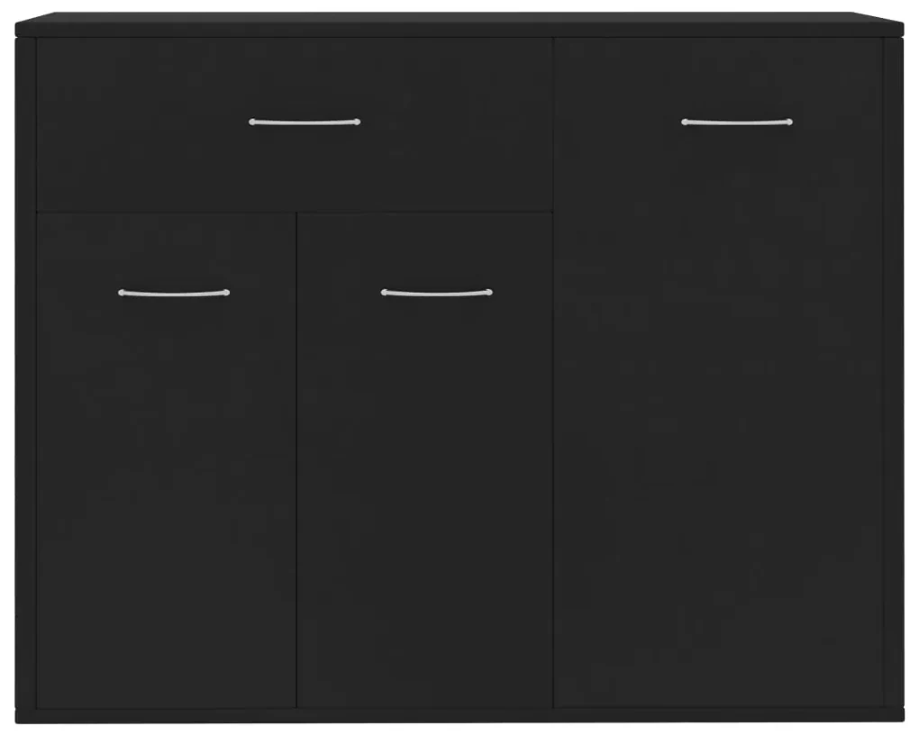 Credenza nera 88x30x70 cm in truciolato