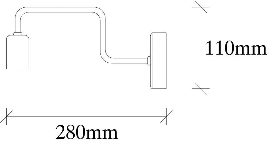 Lampada da parete in metallo nero Opviq luci Isidora - Opviq lights
