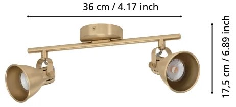 Eglo 900171 - Faretto LED SERAS 2xGU10/3W/230V