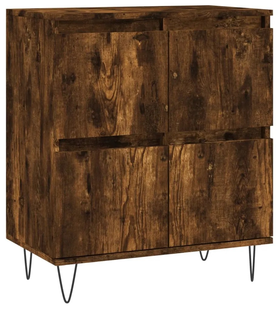 Credenza rovere fumo 60x35x70 cm in legno multistrato