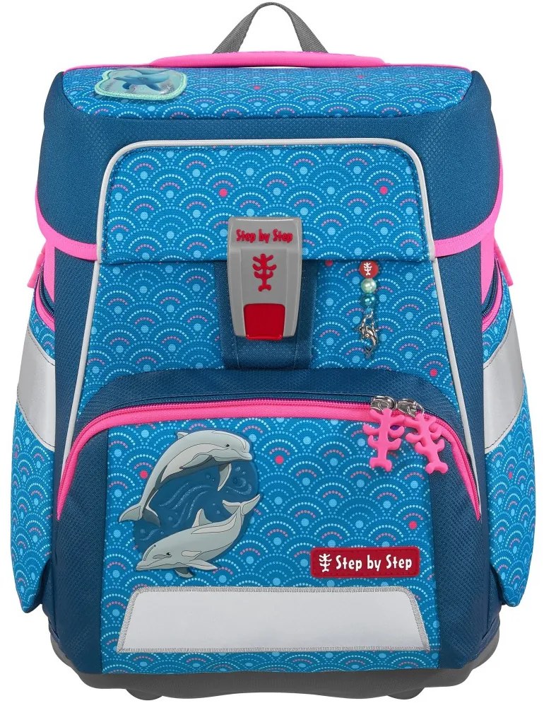 Zaino scuola SPACE - set da 5 pezzi, Step by Step Dolphin Pippa