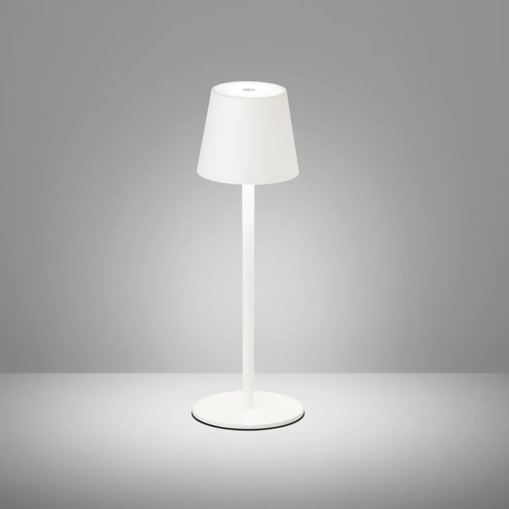 Lampada da tavolo dimmerabile a LED bianchi con sensore di movimento e paralume in metallo (altezza 38 cm) Tropea - Fischer &amp; Honsel