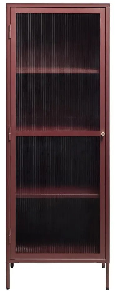 Vetrina rossa in metallo 58x160 cm Bronco - Unique Furniture