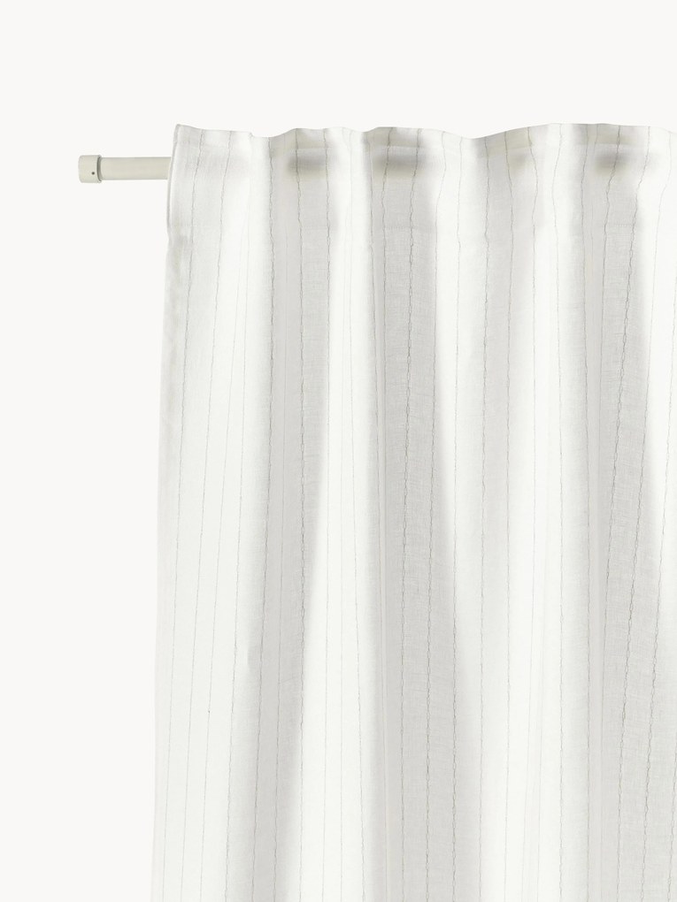 Set di 2 tende semitrasparenti con multibanda Gardine Birch, larg 130 cm