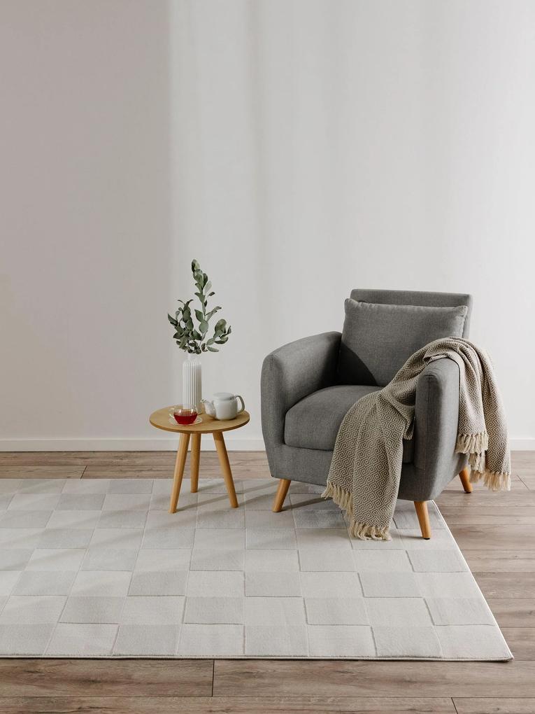 benuta Basic Tappeto Claire Crema 120x170 cm - Tappeto design moderno soggiorno