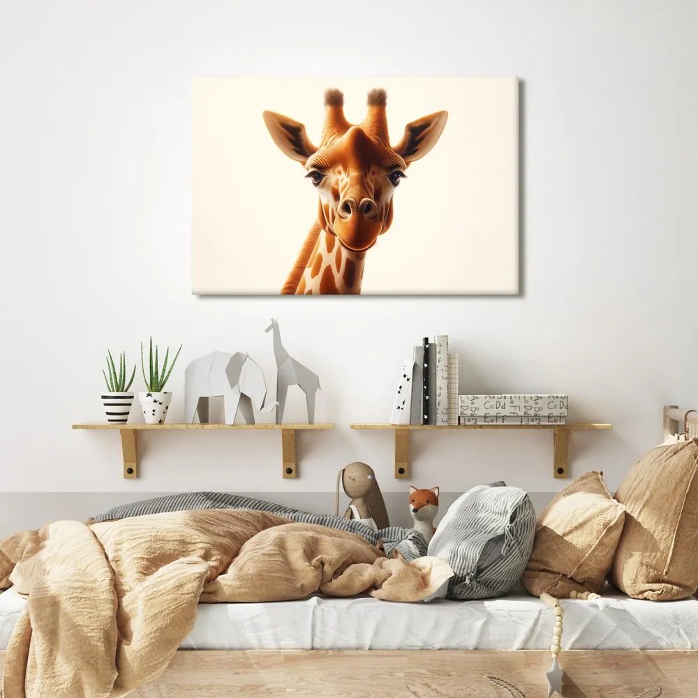 Quadro su tela – Ritratto animale di giraffa