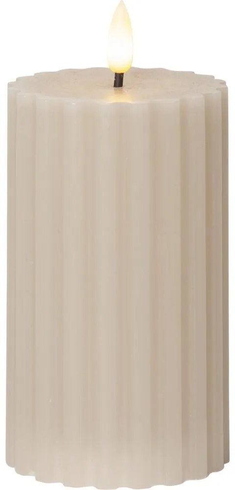 Candela LED (altezza 15 cm) Flamme Stripe - Star Trading