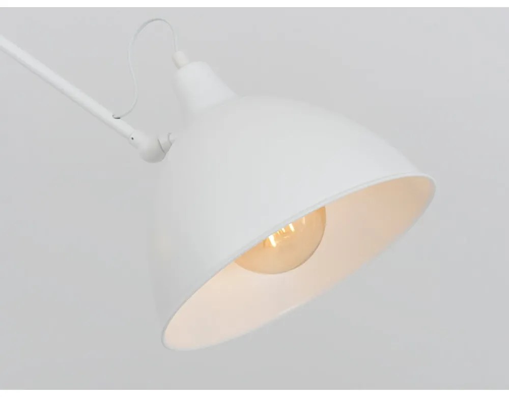 Lampada a sospensione bianca con paralume in metallo 104x104 cm Coben - CustomForm