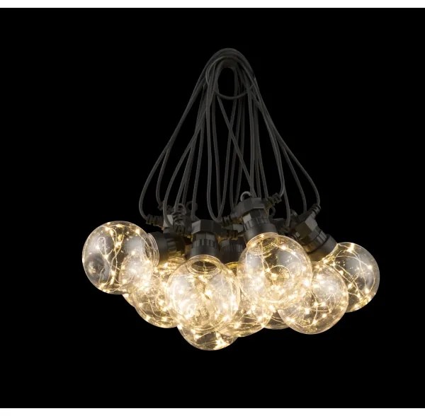 Globo 34090N - Catena LED esterna ALMAGA 10xLED/0,27W/230V 7,5 m IP44