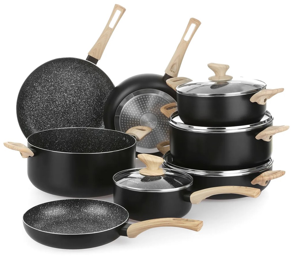 Batteria 12 pezzi large Black Stone