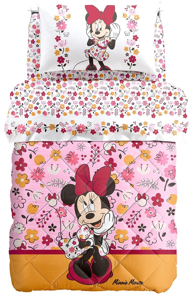 Trapunta Singolo Minnie milk Cartoons, in cotone CALEFFI
