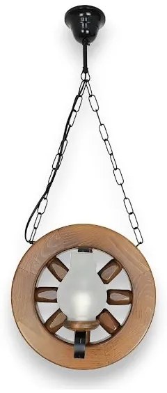 Brilagi - Lampadario a sospensione con catena ROATA 2xE14/40W/230V faggio/noce