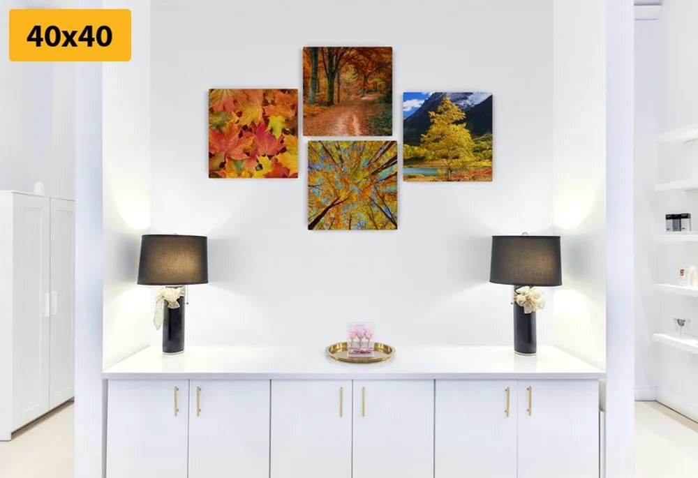 Set di quadri – Natura autunnale in colori splendidi