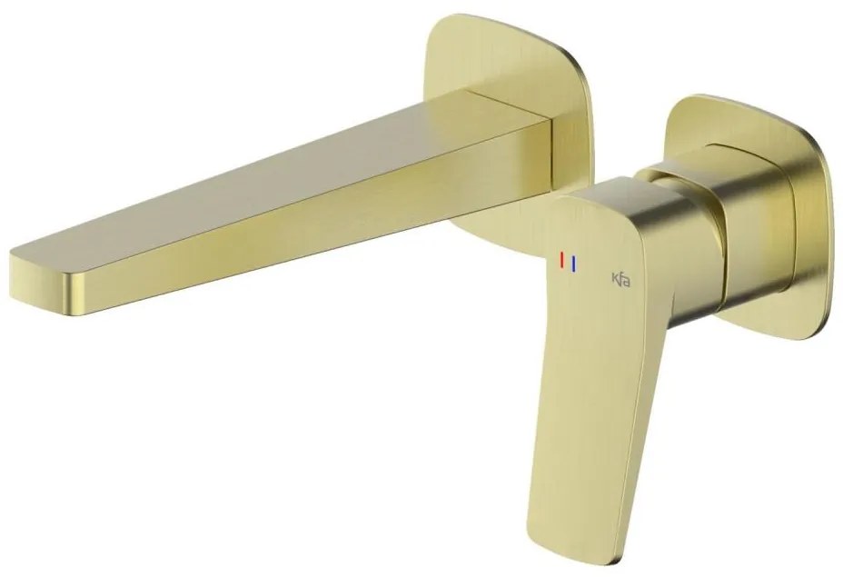 KFA Armatura 4529-810-31 - Miscelatore per lavabo da incasso MALAGA, finitura oro spazzolata