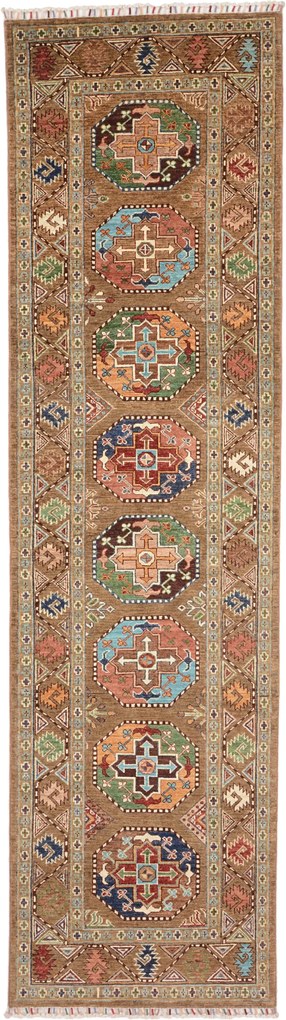 Kazak Tappeto 310x80 (Pakistan) Annodato A Mano