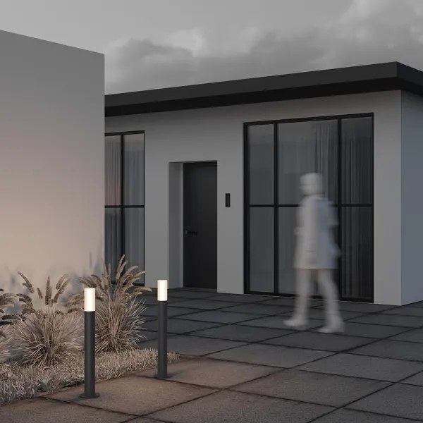 Maytoni O418FL-01GR1 - Lampada da esterno WILLIS 1xE27/60W/230V 80 cm IP54 antracite