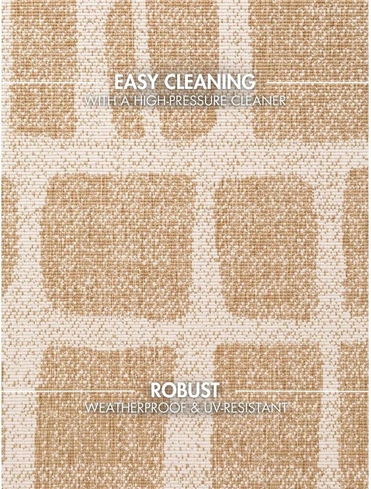 Tappeto da interno/esterno color crema/di colore naturale 160x230 cm Haringey Ruskin – Ted Baker