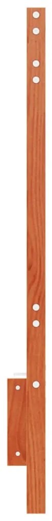 Testiera marrone cera 135 cm in legno massello di pino
