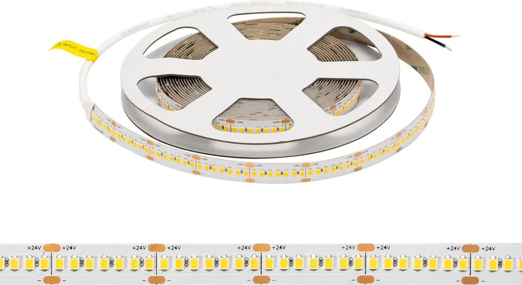 Striscia LED 24V 25W/m Altissima Luminosità Professionale - IP20 - 5 metri