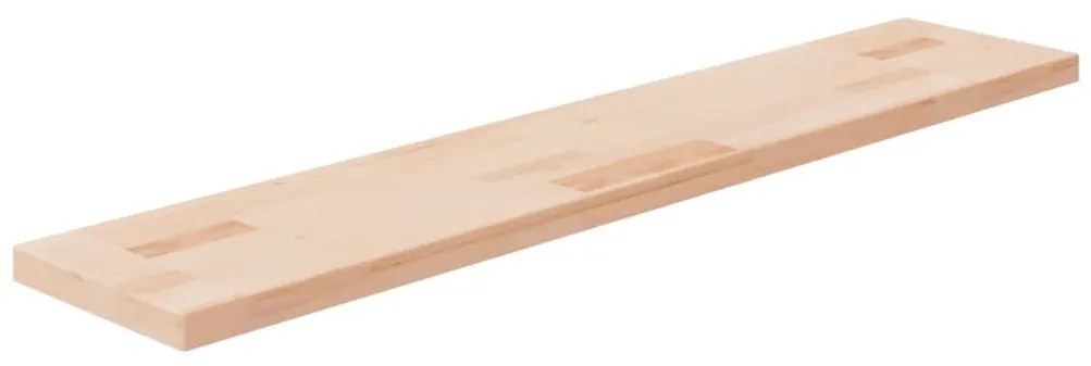 Ripiano 100x20x2,5 Cm Legno Massello Di Rovere Non Trattato /