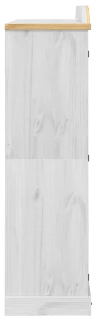 Armadio corona bianco 194x52x186 cm in legno massello di pino