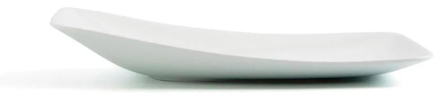 Piatto Piano Ariane Vital Rettangolare Ceramica Bianco (38 x 20,4 cm) (6 Unità)