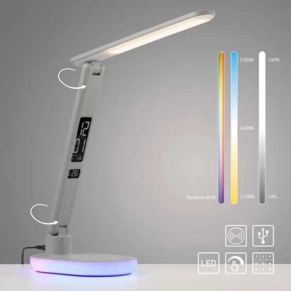 JUST LIGHT. 11018-16 - Lampada da tavolo dimmerabile LED RGBW TINA LED/4W/230V