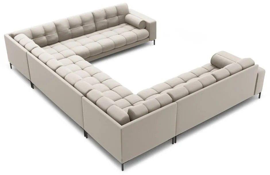 Divano angolare a U beige Bali - Cosmopolitan Design
