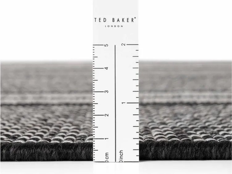 Tappeto da interno/esterno nero/color crema 160x230 cm Haringey Allington – Ted Baker