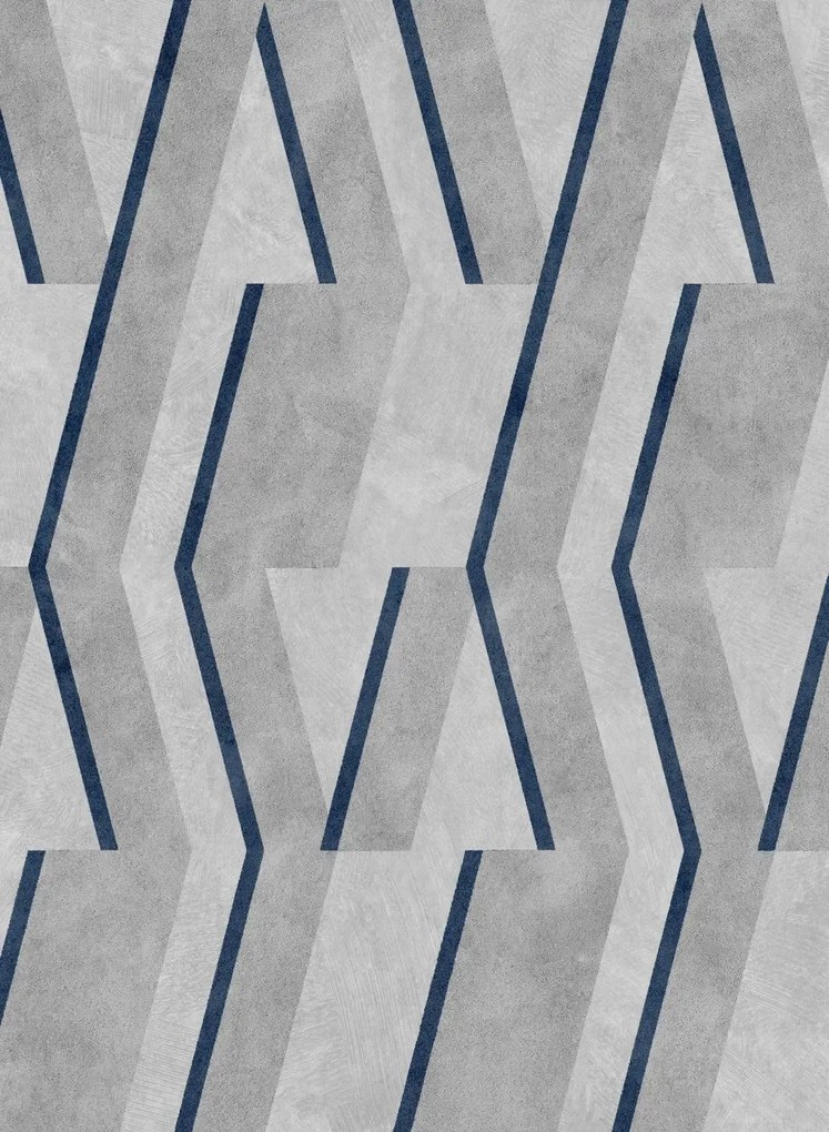 Coordonne Tapete Parallels - Navy