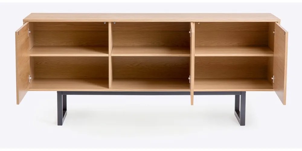 Commode in rovere Camden Diamond, 175 x 75 cm Mora - Woodman