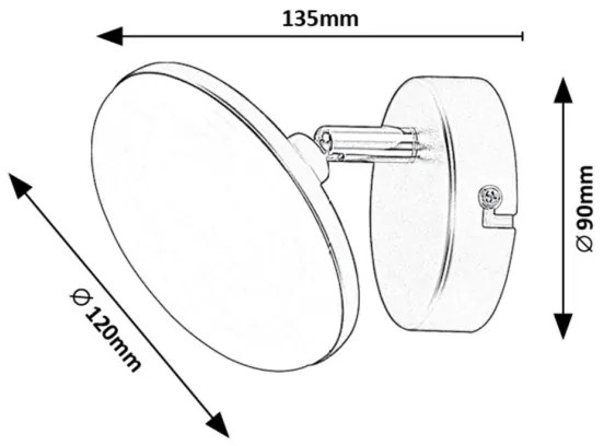 Rabalux 71062 - Applique a LED MADI LED/4W/230V 3000K nero