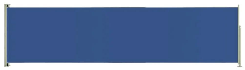 Tenda da Sole Laterale Retrattile per Patio 160x600 cm Blu