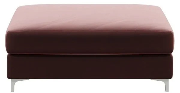 Pouf in velluto rosa scuro Devichy Rothe - devichy