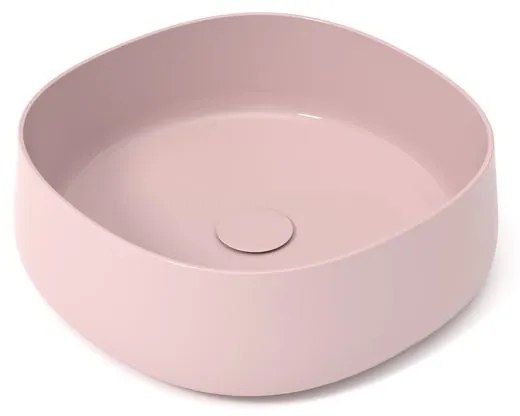 Lavabo da appoggio tondo in ceramica L 40 x P 40 x H 13 cm multicolore