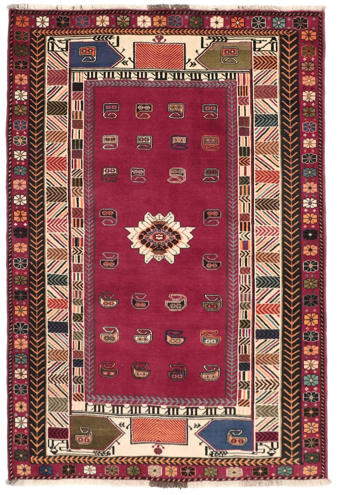 Gashghai Tappeto 180 x 120 (Iran) Annodato A Mano