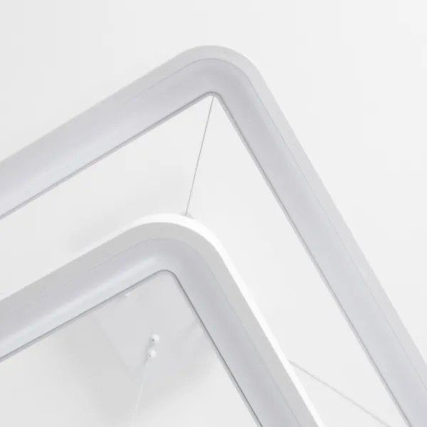 Brilagi - Lampadario LED dimmerabile su cavo FALCON SLIM LED/78W/230V 50x50 cm bianco + telecomando