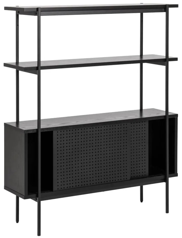 Libreria nera effetto frassino 94x114 cm Angus - Actona