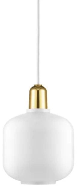 Normann Copenhagen - Amp Lampada a Sospensione Piccolo Bianco/Ottone Normann Copenhagen