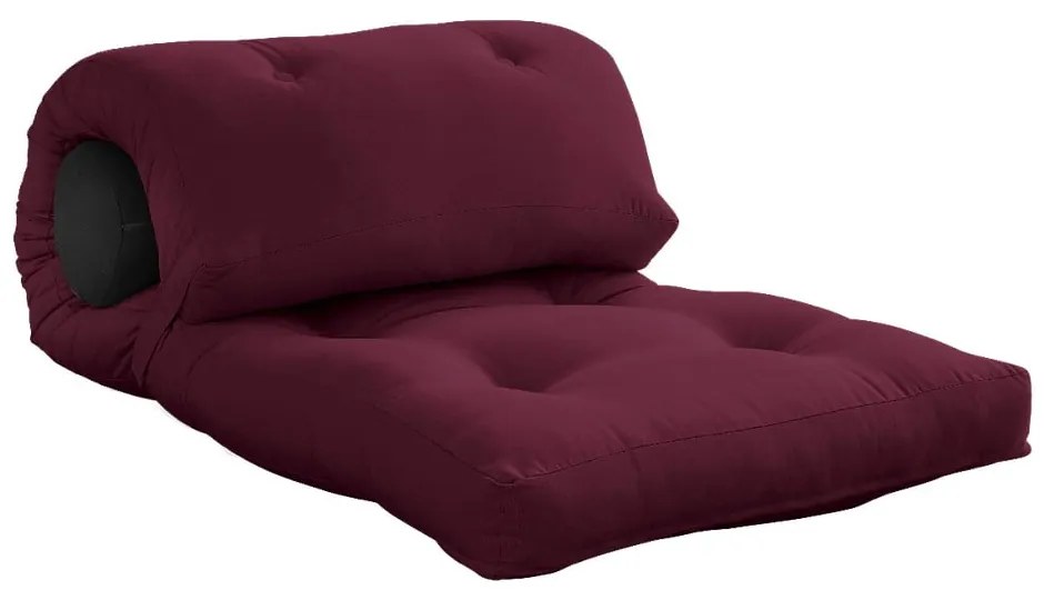 Materasso futon bordeaux 70x200 cm Wrap Bordeaux/Dark Grey - Karup Design