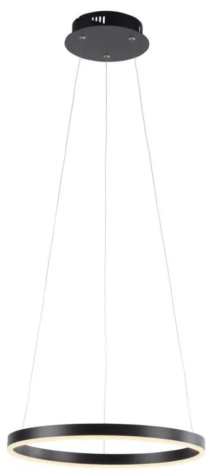 Leuchten Direkt 15393-13-LED Lampadario dimmerabile su corda RITUS LED/20W/230V nero