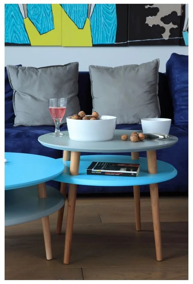 Tavolo contenitore grigio chiaro UFO, Ø 45 cm Ufo - Ragaba