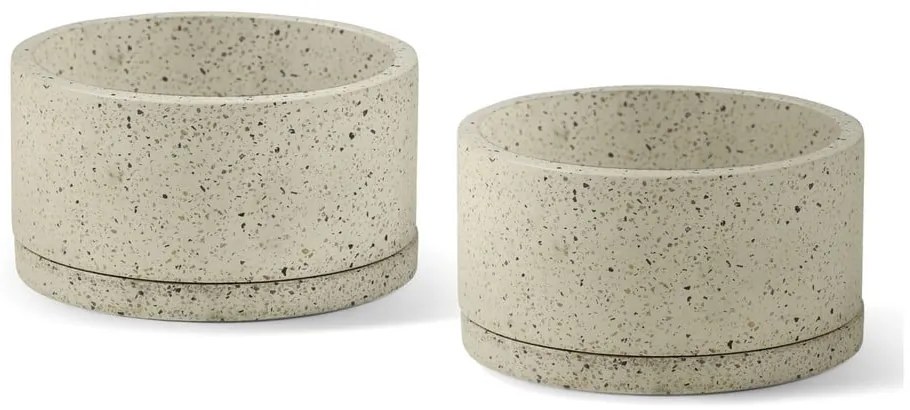 Vasi in cemento in set da 2 pezzi ø 30 cm Terrazzo - Bonami Selection