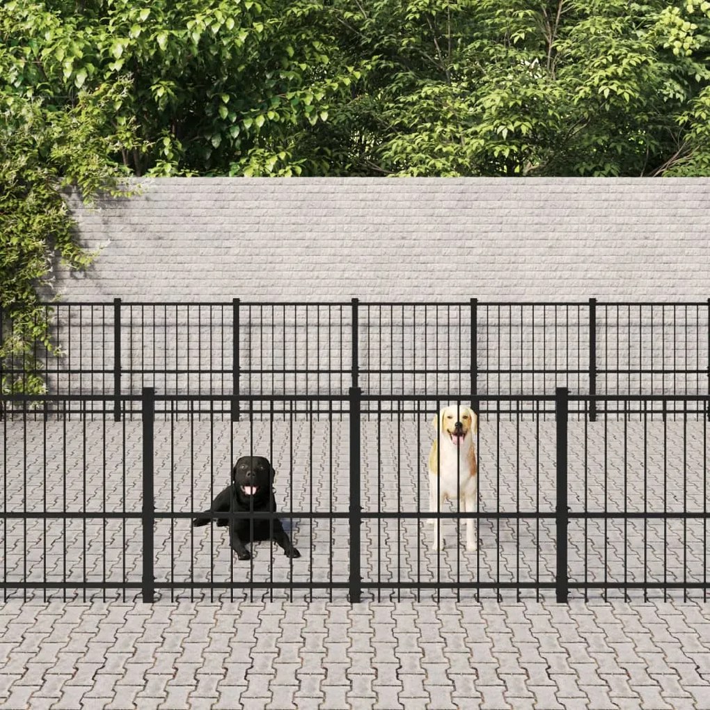 Gabbia Per Cani Da Esterno İn Acciaio 45,16 M² /