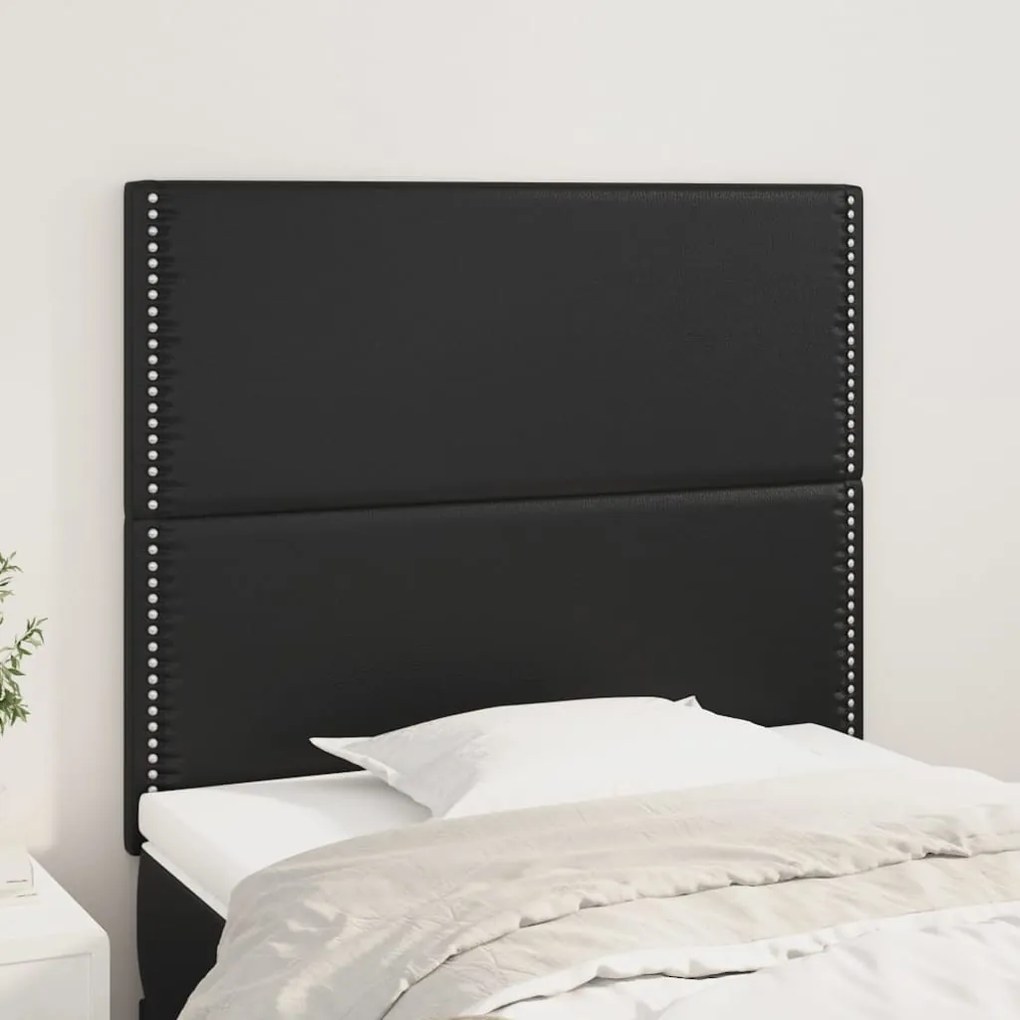 Testiera 2 Pz Nera 80x5x78/88 Cm İn Similpelle /