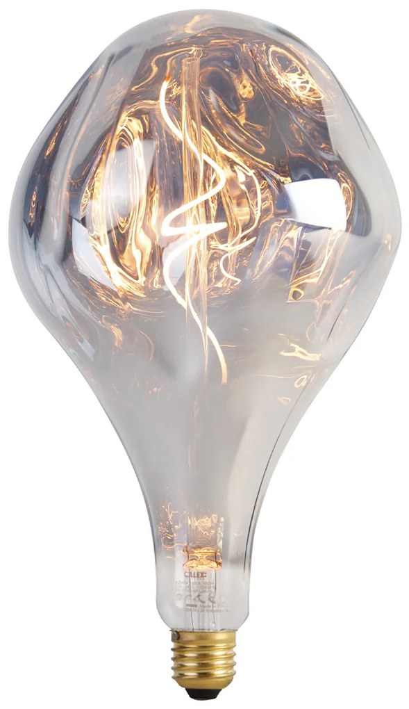 Lampadina LED dimmerabile E27 A165 argento 6W 160lm 1800K